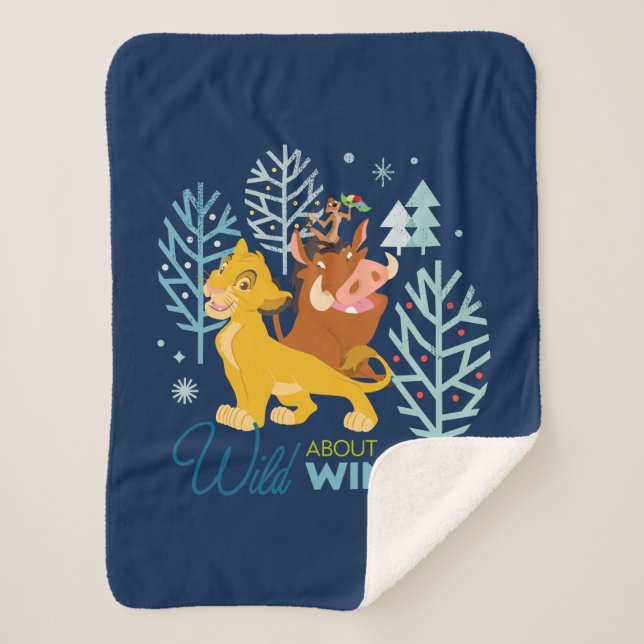 The Lion King | Wild About Winter Sherpa Blanket (Front)