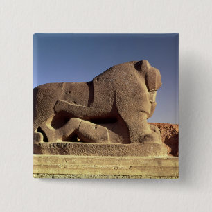 The Lion of Babylon 2 Inch Square Button