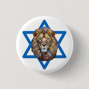 The Lion Of Judah 1 Inch Round Button