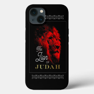 The Lion of Judah Black Red Gold Christian iPhone 13 Case