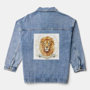 The Lion of Judah   Christian Women’s Denim Jacket