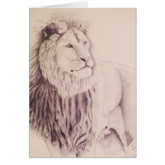 The Lion of Judah - pencil on paper 1990 Var 3