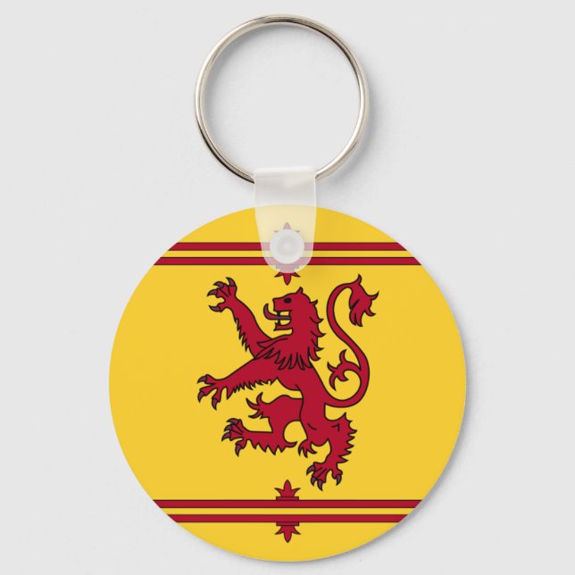 The Lion Rampant of Scotland Keychain (Front)