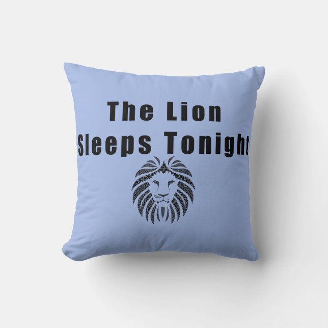 The Lion Sleeps Tonight Golden Oldies Song Titles Throw Pillow (Front)