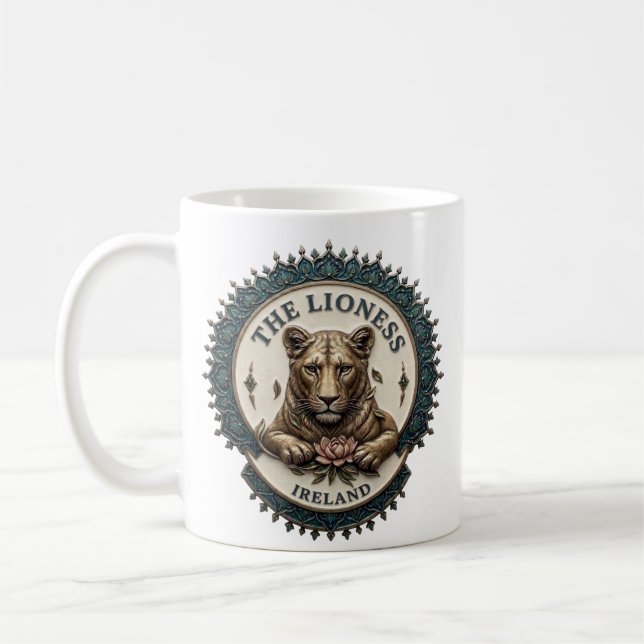 The Lioness. Ireland Coffee Mug (Left)