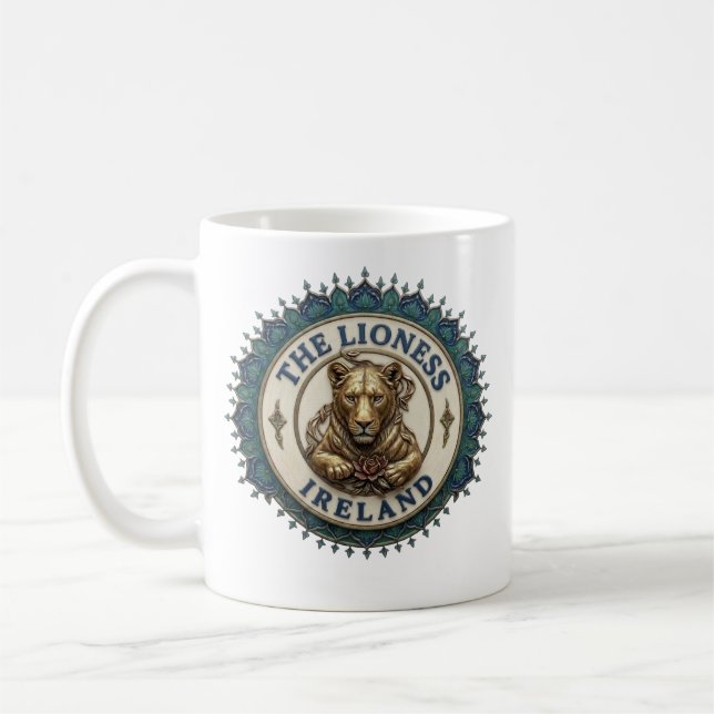 The Lioness. Ireland Coffee Mug (Left)