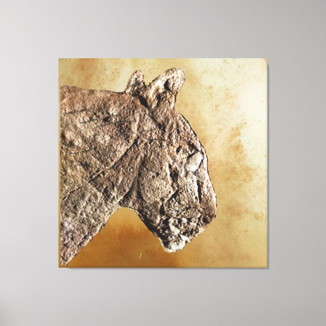 The Lioness of Les Combarelles Canvas Print (Front)