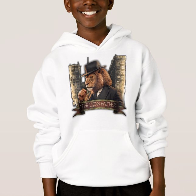 The Lionfather – Mafia Style Lion in Suit (Front)