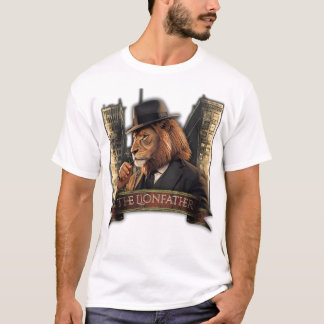 The Lionfather – Mafia Style Lion in Suit T-Shirt
