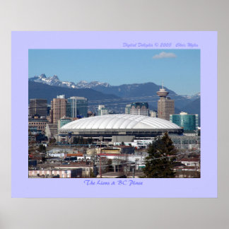 The Lions & BC Place Poster