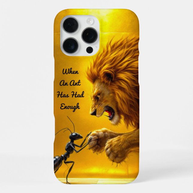 The Lion's Tiny Nemesis iPhone Case (Back)