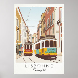 The Lisbon Tram 28 - A Portuguese Icon Poster