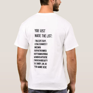 The List T-Shirt