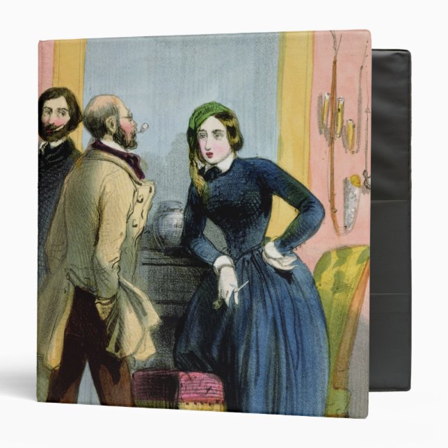 The Literary Lioness, from 'Femmes de Paris' Binder (Front/Inside)