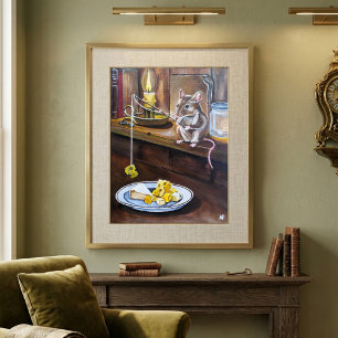 The Little Angler Painting by Alfred Fox Poster