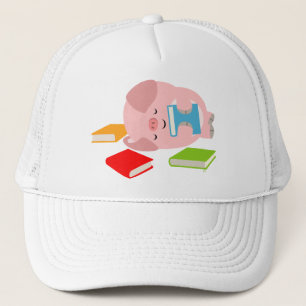 The Little Book Lover (Cartoon Pig) Hat