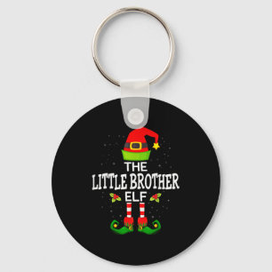 The Little Brother Elf Christmas Family Matching P Keychain