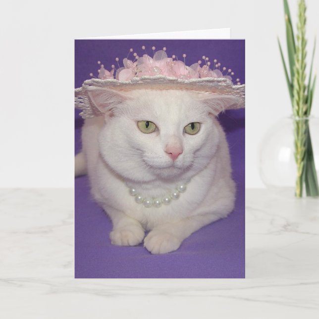 The Little Cat Who Wanted to go to Church Easter Holiday Card (Front)