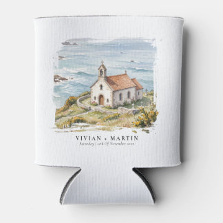 The Little Chapel By The Sea wedding Can Cooler