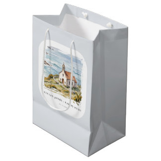 The Little Chapel By The Sea Wedding Medium Gift Bag