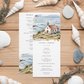 The Little Chapel By The Sea Wedding Program