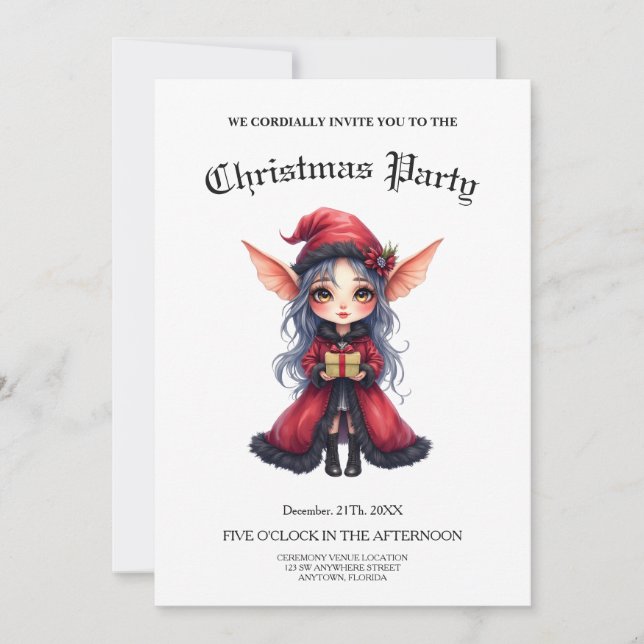 The Little Christmas Messenger. Invitation (Front)