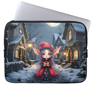 The Little Christmas Messenger.  Laptop Sleeve