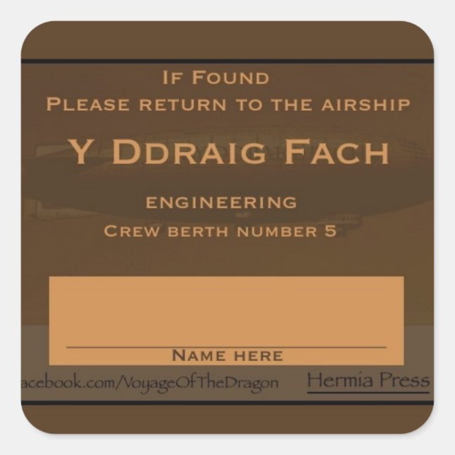 The Little Dragon crew gear label (Front)