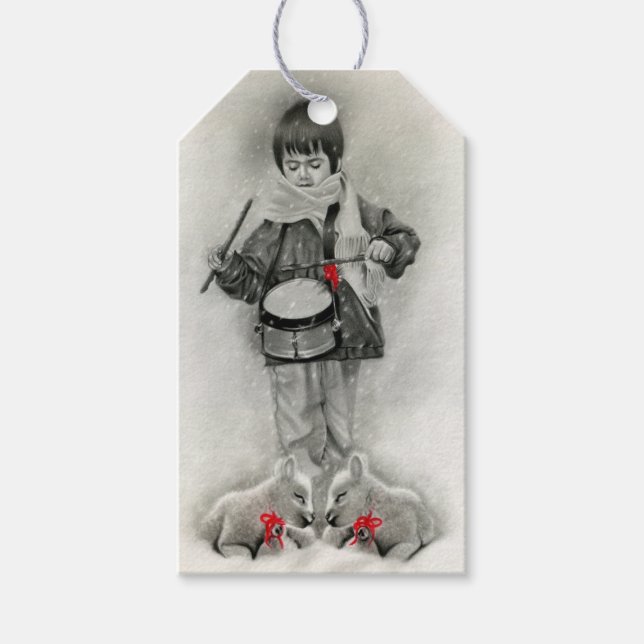 The little drummer boy   Gift Tags  (Front)