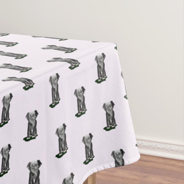 The Little Elephant Tablecloth (In Situ)