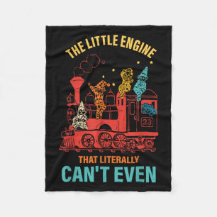 The Little Engine That Literally Can't Even Funny  Fleece Blanket
