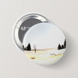 The Little Fox 2 Inch Round Button