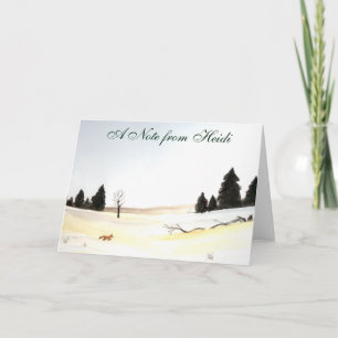 The Little Fox Note Card