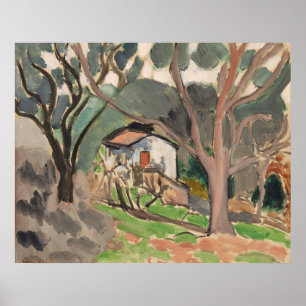 The Little House by Matisse Poster