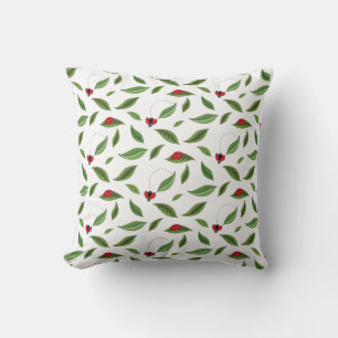 The Little Ladybugs Throw Pillow