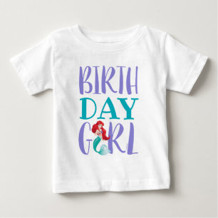 The Little Mermaid Arial   Birthday Girl Baby T-Shirt