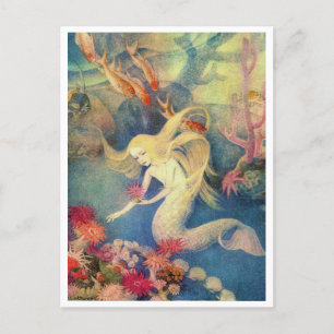 The Little Mermaid by Dorothy Lathrop Postcard