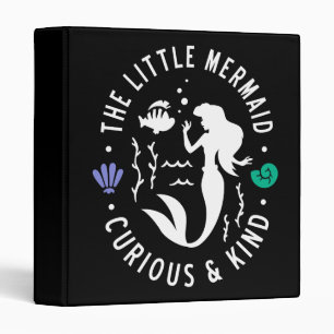The Little Mermaid Outline "Curious & Kind" Binder
