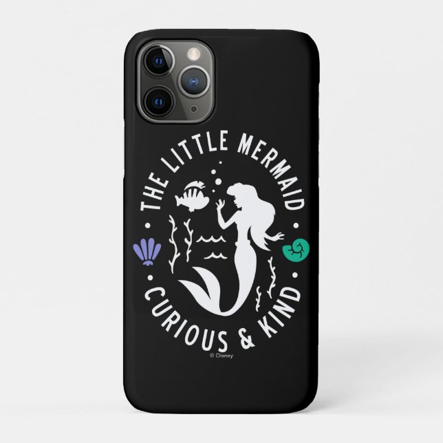 The Little Mermaid Outline "Curious & Kind" Case-Mate iPhone Case (Back)