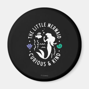 The Little Mermaid Outline "Curious & Kind" Magnet
