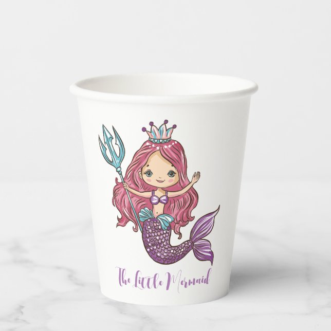 The Little Mermaid Paper Cups (Front)