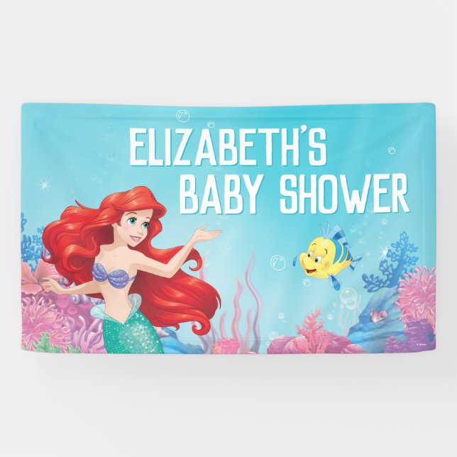 The Little Mermaid | Summer Baby Shower  Banner (Horizontal)