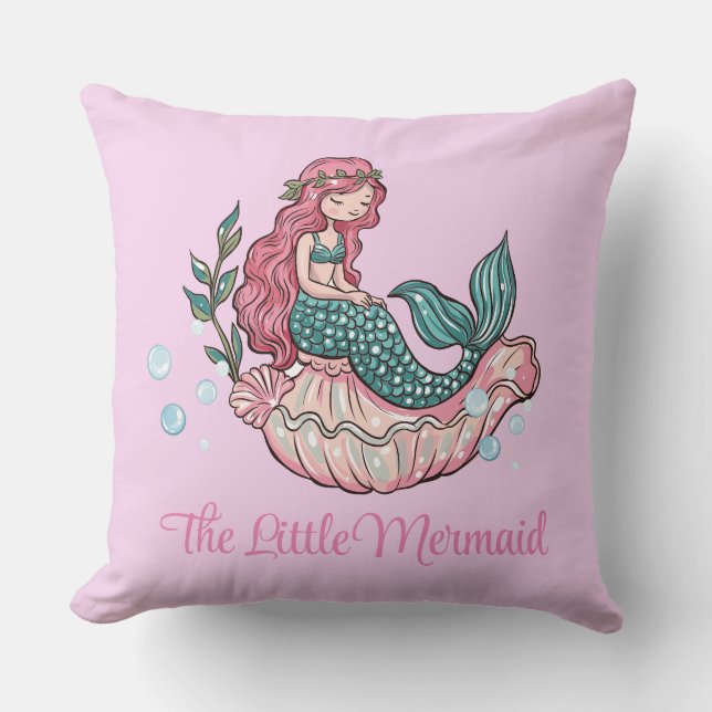 The Little Mermaid Throw Pillow (Front)