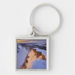 The Little Missouri River in winter in Keychain