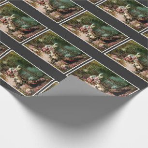 The Little Old Man of the Woods Mural Vintage Post Wrapping Paper