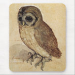 The Little Owl (by Albrecht Durer) Mouse Pad<br><div class="desc">This design features a painting by the German artist Albrecht Dürer (1471–1528). It shows an owl with brown feathers, a golden beak and large talons on its feet. The animal is a barn owl, which is the world's most widely distributed species of owl. The original artwork was painted in 1506....</div>