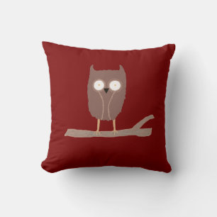 The Little Owl Throw Pillow
