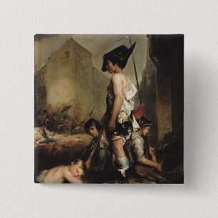 The Little Patriots, 1830 2 Inch Square Button