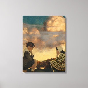 The Little Peach, 1904 by Maxfield Parrish Canvas Print