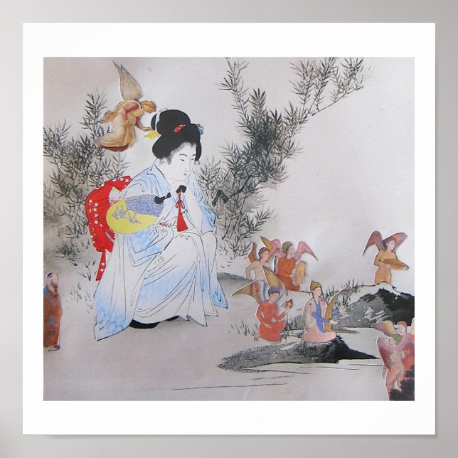 The Little People - collage art Poster (Front)